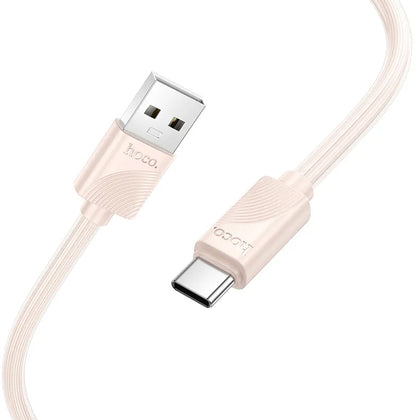 Kabl za podatke i punjenje USB-A - USB-C HOCO X114, 18W, 1m, Roze