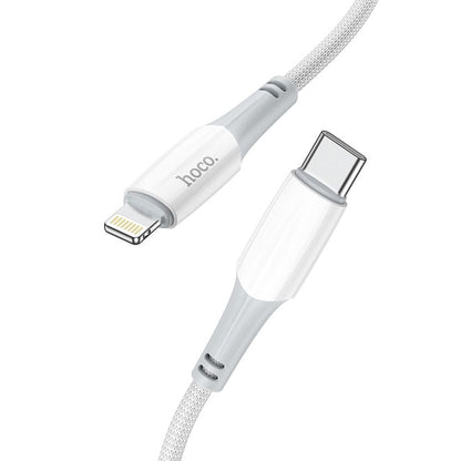 Kabl za podatke i punjenje USB-C - Lightning HOCO X70, 20W, 1m, Bela