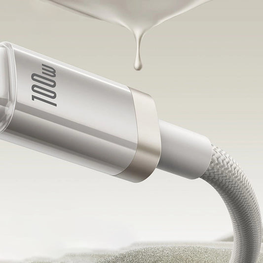 Kabl za prenos podataka i punjenje USB-A - USB-C Baseus Titanium, 100W, 2m, Srebrni P10378102G21-02