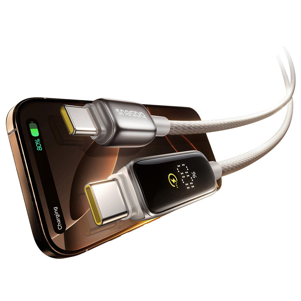 Kabl za prenos podataka i punjenje USB-C - USB-C Baseus Vipow Display, 100W, 2m, Sivi P10381802851-01
