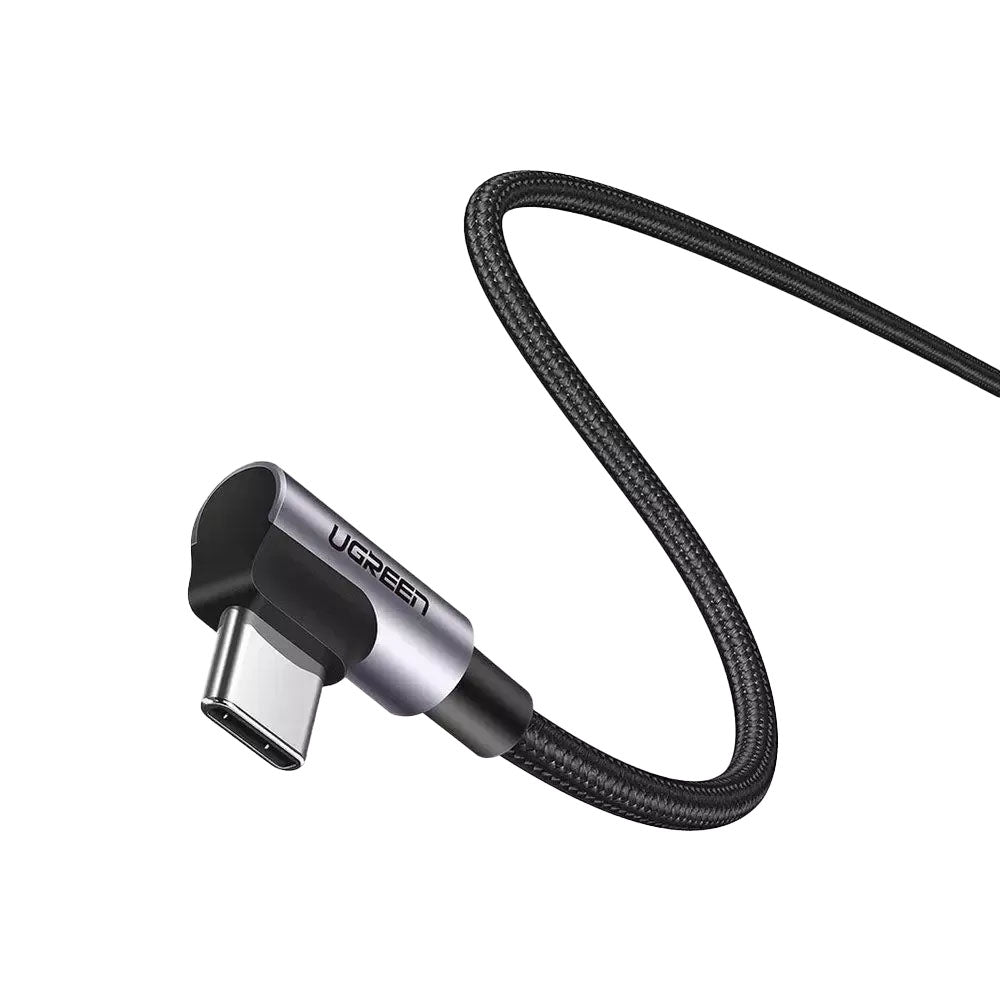 Kabl za Prenos Podataka i Punjenje USB-C - USB-C UGREEN US335 Angled, 100W, 2m, Crni