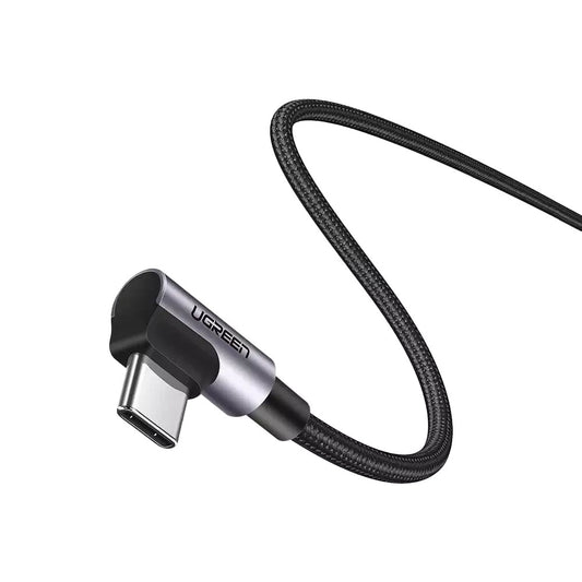 Kabl za Prenos Podataka i Punjenje USB-C - USB-C UGREEN US335 Angled, 100W, 2m, Crni