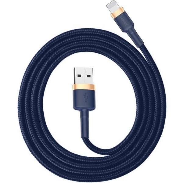Kabl za podatke i punjenje USB-A - Lightning Baseus Cafule, 18W, 2m, Tamnoplavi CALKLF-CV3