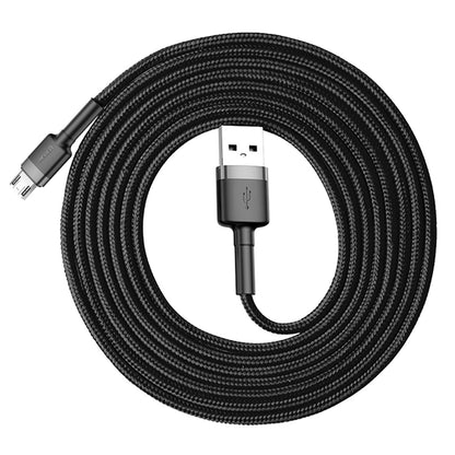 Kabl za podatke i punjenje USB-A - microUSB Baseus Cafule, 18W, 2m, Sivi CAMKLF-CG1