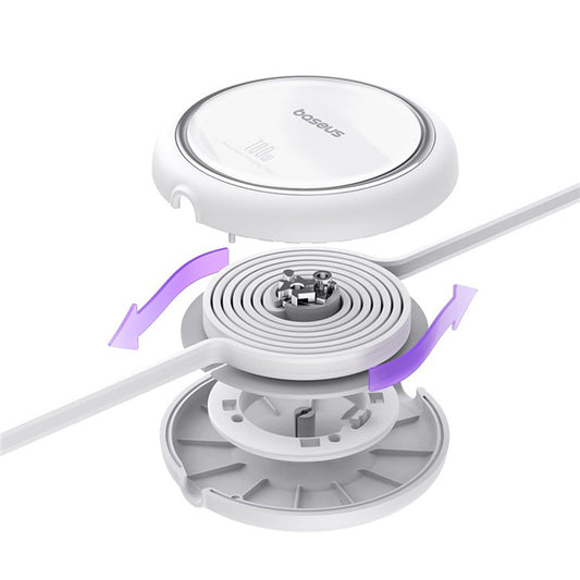 Kabl za prenos podataka i punjenje USB-C - USB-C Baseus Free2Draw Mini Retractable, 100W, 1m, Beli P10364500211-00
