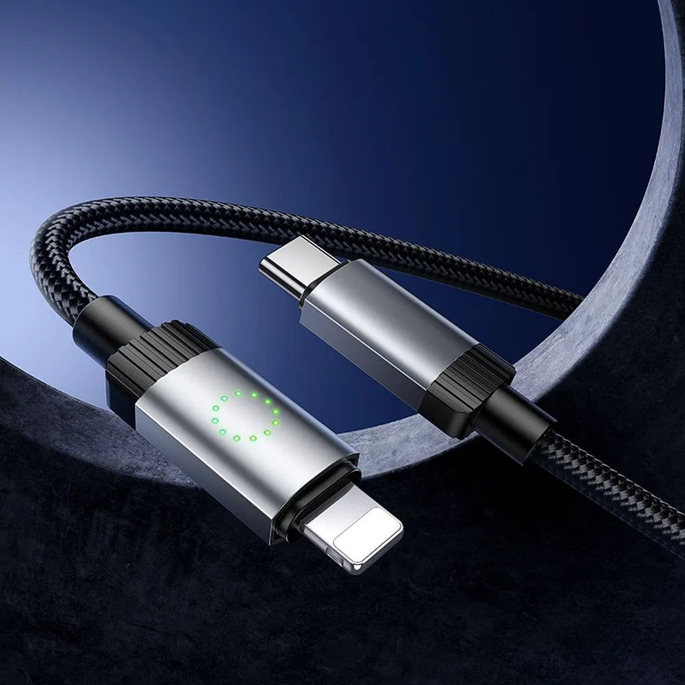 USB-C - Lightning HOCO X117 kabl za prenos podataka i punjenje, 27W, 1m, Crni