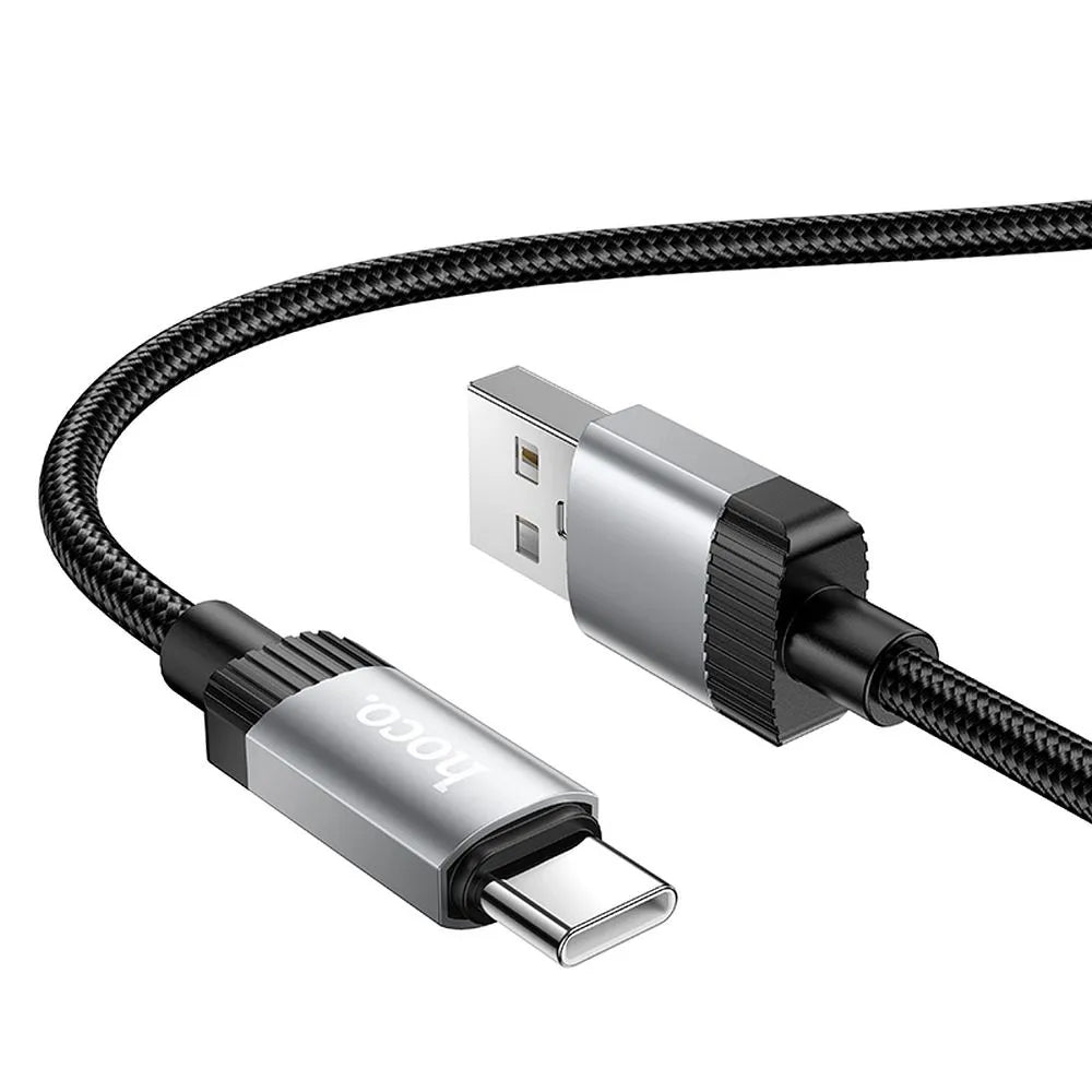 Kabl za podatke i punjenje USB-A - USB-C HOCO X117, 60W, 1m, Crni
