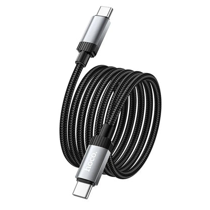 Kabl za prenos podataka i punjenje USB-C - USB-C HOCO X117, 60W, 1m, Crni