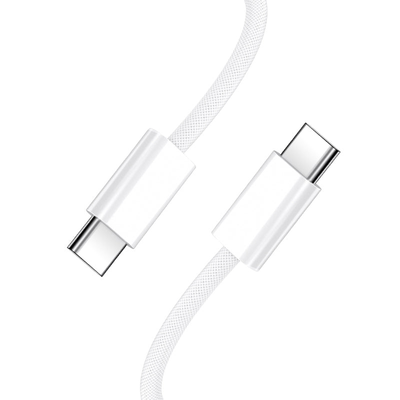 Kabl za podatke i punjenje USB-C - USB-C BWOO BO-X284, 60W, 2m, Beli