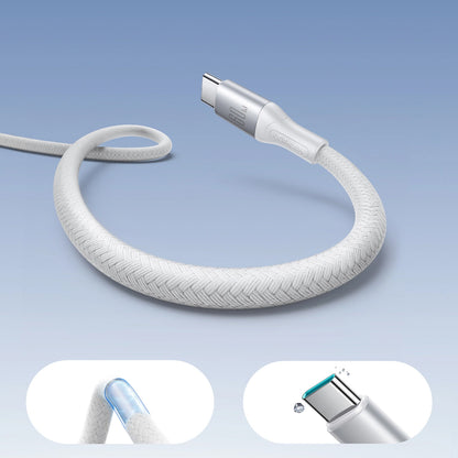 Kabl za prenos podataka i punjenje USB-C - USB-C Joyroom S-A28 Flash, 60W, 1m, Bela