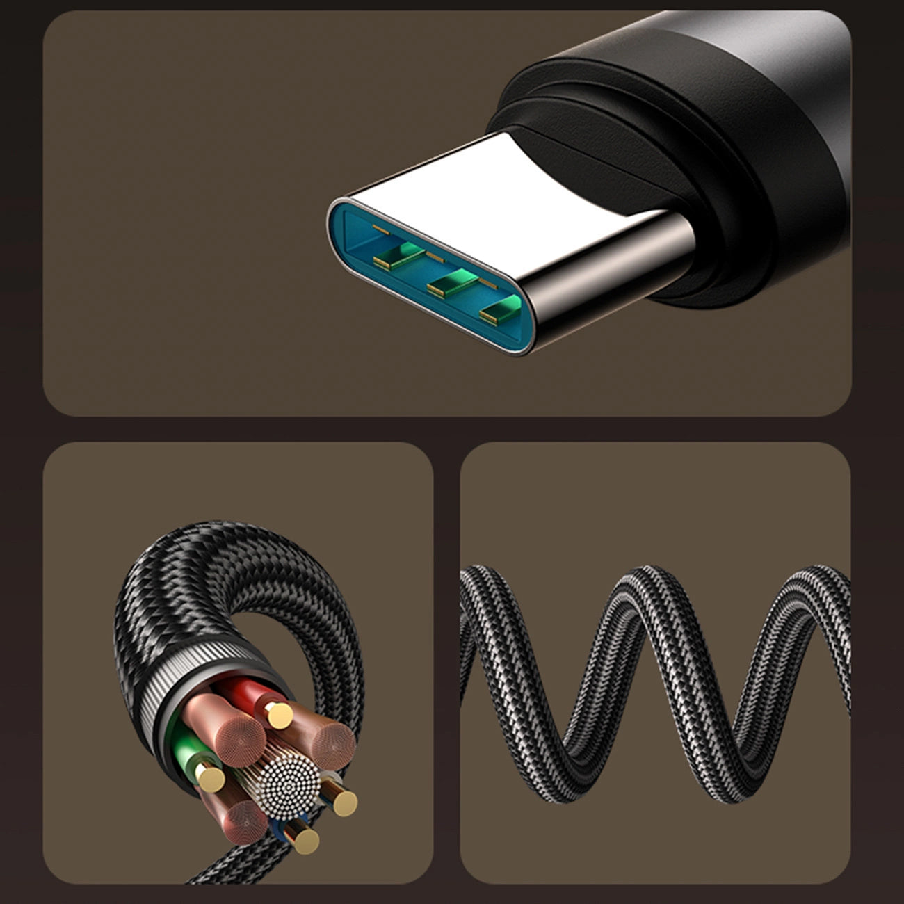Kabl za prenos podataka i punjenje USB-C - USB-C Joyroom S-A56 EnjoyX Angled, 60W, 1.2m, Crni