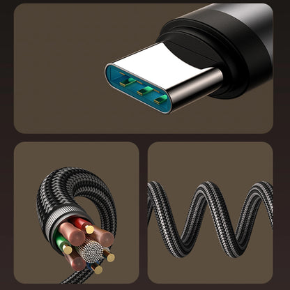 Kabl za prenos podataka i punjenje USB-C - USB-C Joyroom S-A56 EnjoyX Angled, 60W, 1.2m, Crni
