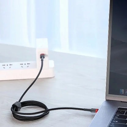 Kabl za prenos podataka i punjenje USB-C - USB-C Baseus Cafule, 100W, 2m, Sivi CATKLF-BLG1