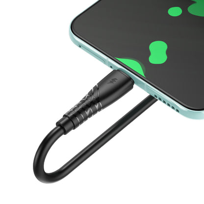 Kabl za podatke i punjenje USB-A - USB-C BWOO BO-X318C, 27W, 1m, Crni