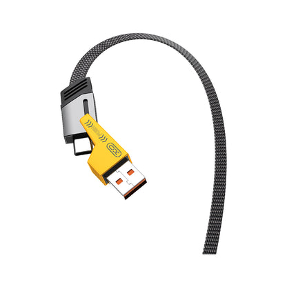 Kabl za podatke i punjenje USB-A / USB-C - Lightning / USB-C XO Design NB283, 60W, 1m, Sivi