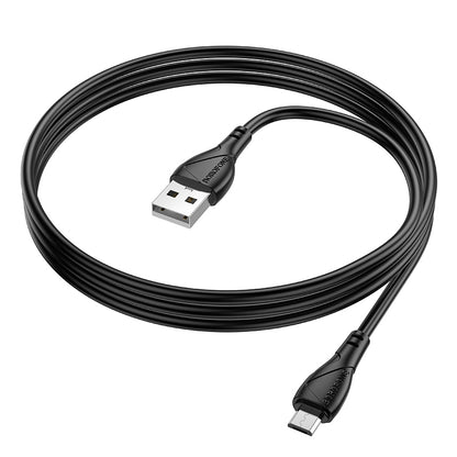 Kabl za podatke i punjenje USB-A - microUSB Borofone BX121 Energy, 18W, 1m, Crni
