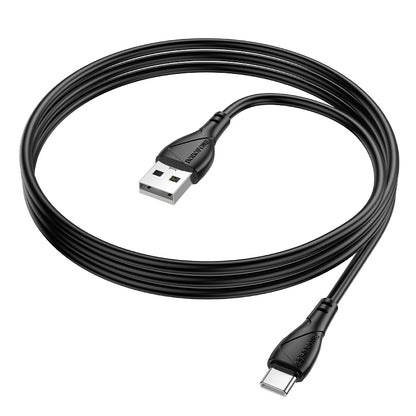Kabl za podatke i punjenje USB-A - USB-C Borofone BX121 Energy, 18W, 1m, Crni