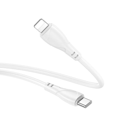 Kabl za prenos podataka i punjenje USB-C - USB-C Borofone BX121 Energy, 60W, 1m, Bel