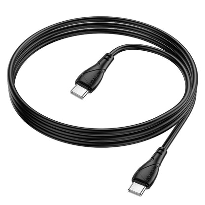 Kabl za prenos podataka i punjenje USB-C - USB-C Borofone BX121 Energy, 60W, 1m, Crni