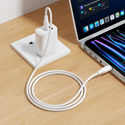 Kabl za prenos podataka i punjenje USB-C - USB-C HOCO X124, 60W, 1m, Bela