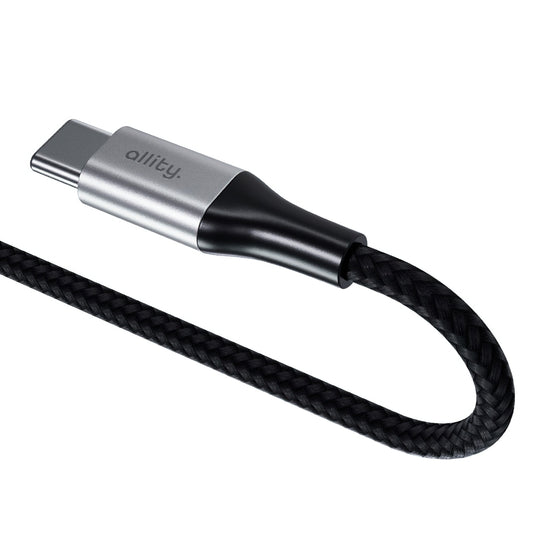 Kabl za podatke i punjenje USB-C - USB-C Allity. AUC-01, 100W, 1m, Crna