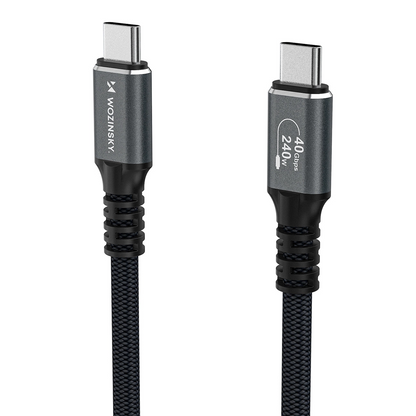Kabl za prenos podataka i punjenje USB-C - USB-C WZK WPS-UY42S, 240W, 2m, Crni