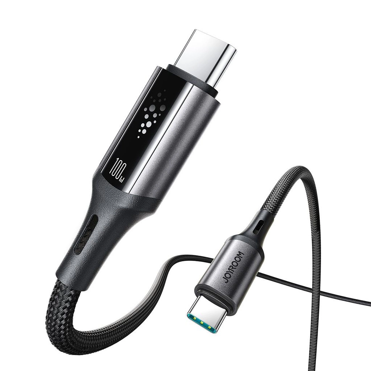 Kabl za prenos podataka i punjenje USB-C - USB-C Joyroom S-A60 StarTalk, 100W, 1.2m, Crni