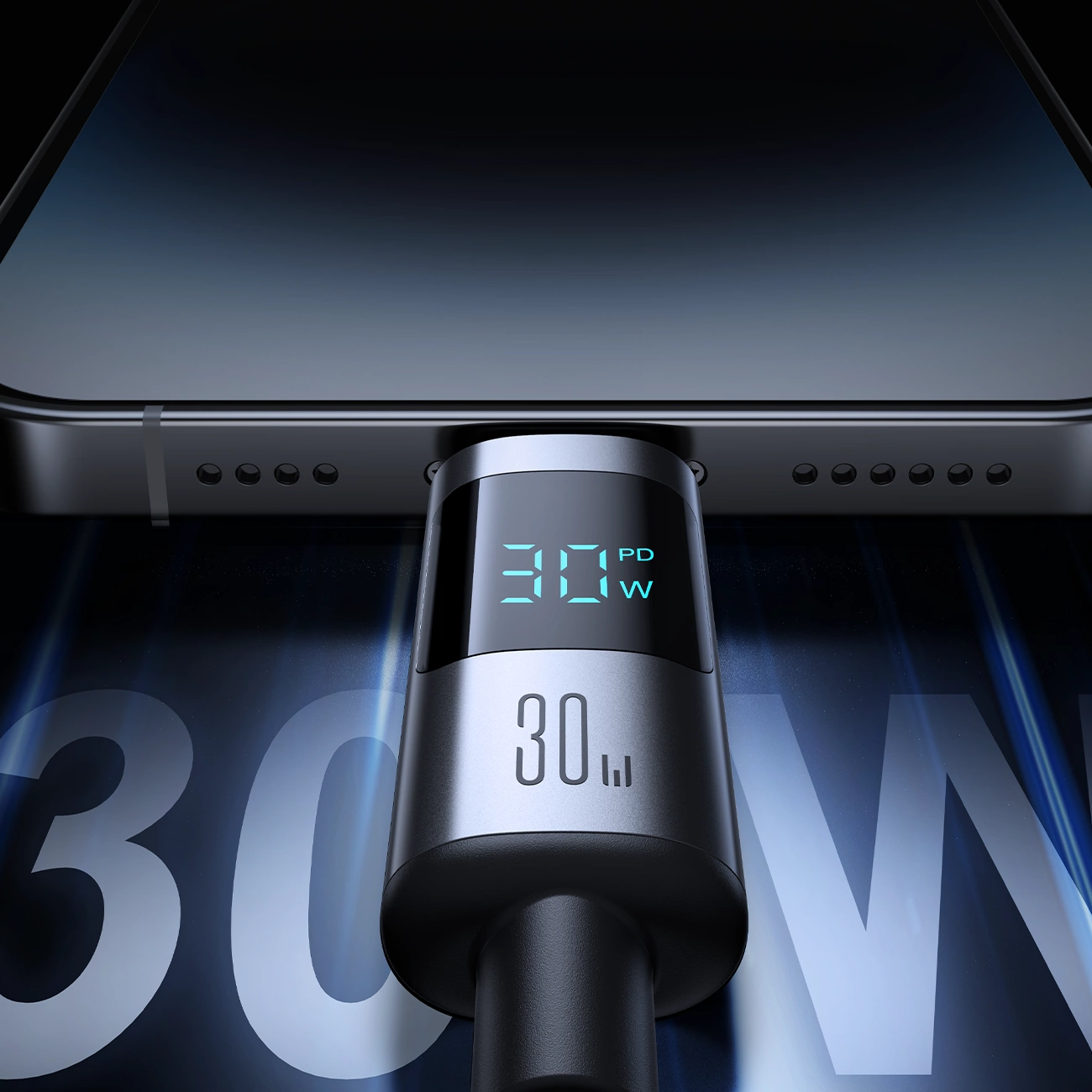 Kabl za podatke i punjenje USB-C - Lightning Joyroom S-A16 Pro Prism Display, 30W, 1.2m, Crni