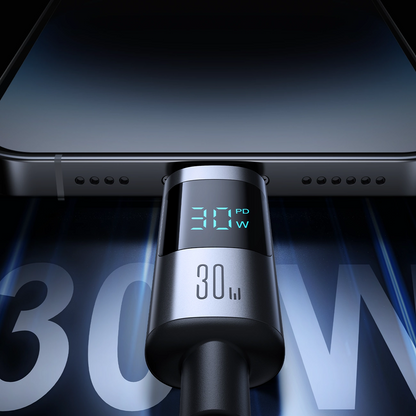 Kabl za podatke i punjenje USB-C - Lightning Joyroom S-A16 Pro Prism Display, 30W, 1.2m, Crni