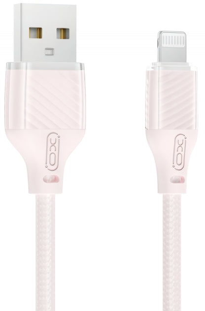 Kabl za podatke i punjenje USB-A - Lightning XO Design NB291, 18W, 1m, Roze