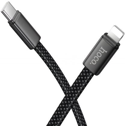 Kabl za prenos podataka i punjenje USB-C - Lightning HOCO X125, 30W, 1m, Crni