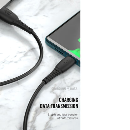 Kabl za podatke i punjenje USB-A - Lightning XO Design NB-P163, 18W, 1m, Crni