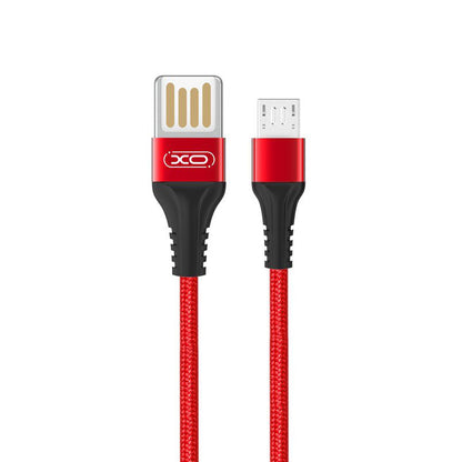 Kabl za podatke i punjenje USB-A - microUSB XO Design NB118, 18W, 1m, Crveni