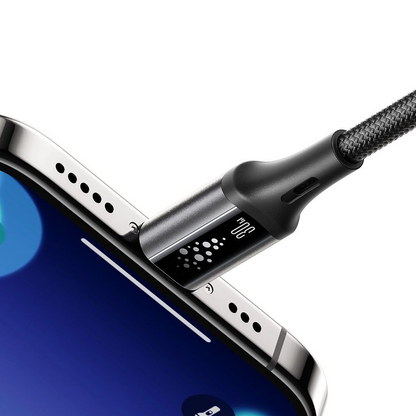 Kabl za podatke i punjenje USB-C - Lightning Joyroom S-A60 StarTalk, 30W, 1.2m, Crni