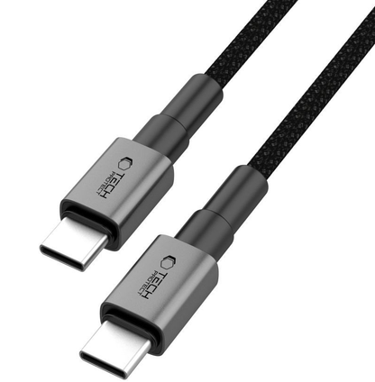 Kabl za podatke i punjenje USB-C - USB-C Tech-Protect Ultraboost DNA MagTwist, 100W, 1m, Sivi
