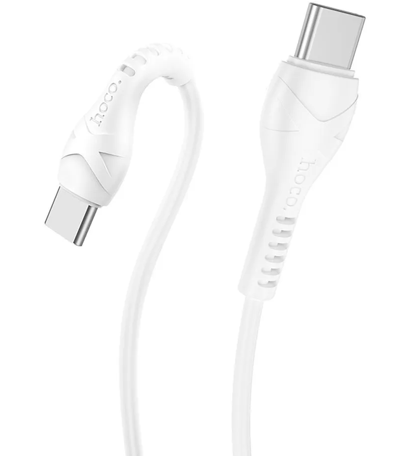 Kabl za podatke i punjenje USB-C - USB-C HOCO X37, 60W, 1m, Beli