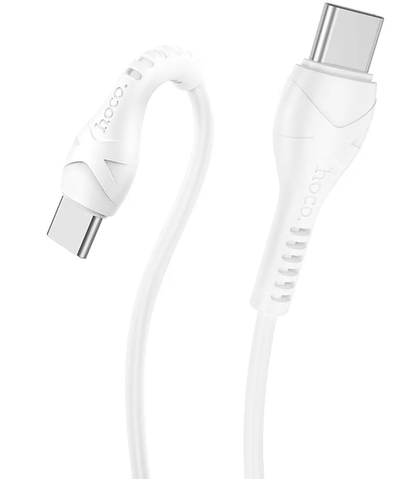 Kabl za podatke i punjenje USB-C - USB-C HOCO X37, 60W, 1m, Beli