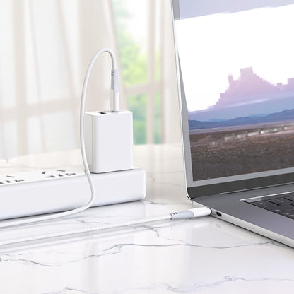 Kabl za podatke i punjenje USB-C - USB-C HOCO X70, 60W, 1m, Beli