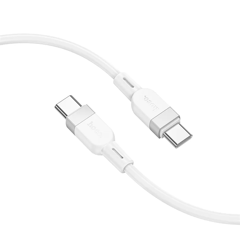 Kabl za podatke i punjenje USB-C - USB-C HOCO X109, 60W, 1m, Beli