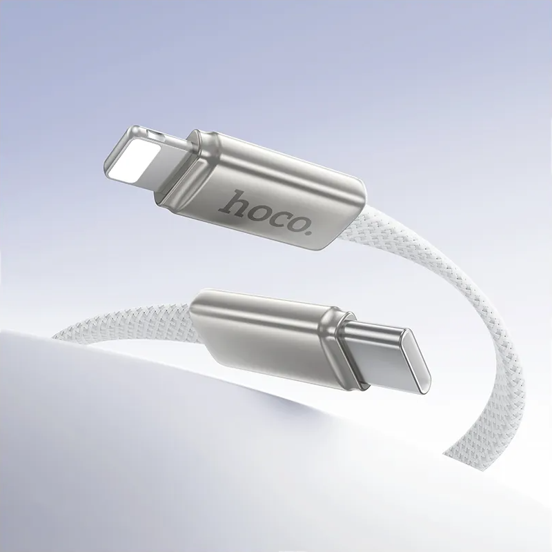 Kabl za podatke i punjenje USB-C - Lightning HOCO X125, 30W, 1m, Beli