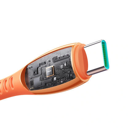 Kabl za podatke i punjenje USB-C - USB-C Joyroom S-A59 Vibrant, 60W, 1.2m, Narandžasti