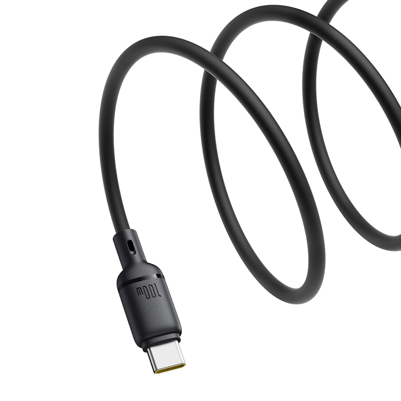Kabl za podatke i punjenje USB-A - USB-C Baseus Silky, 100W, 1m, Crni P10377703113-00
