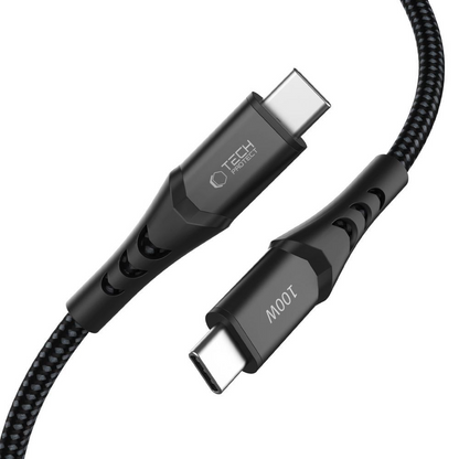 USB-C kabl za prenos podataka i punjenje - USB-C Tech-Protect UB11T Ultraboost, 100W, 1m, Crna