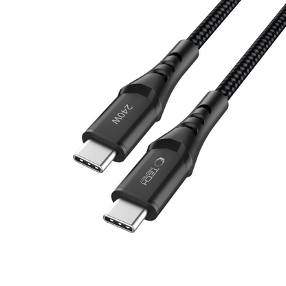 USB-C kabl za prenos podataka i punjenje - USB-C Tech-Protect UB11T Ultraboost, 240W, 1m, Crna