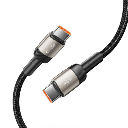 Kabl za prenos podataka i punjenje USB-C - USB-C Tech-Protect Ultraboost EVO, 100W, 1m, Srebrni