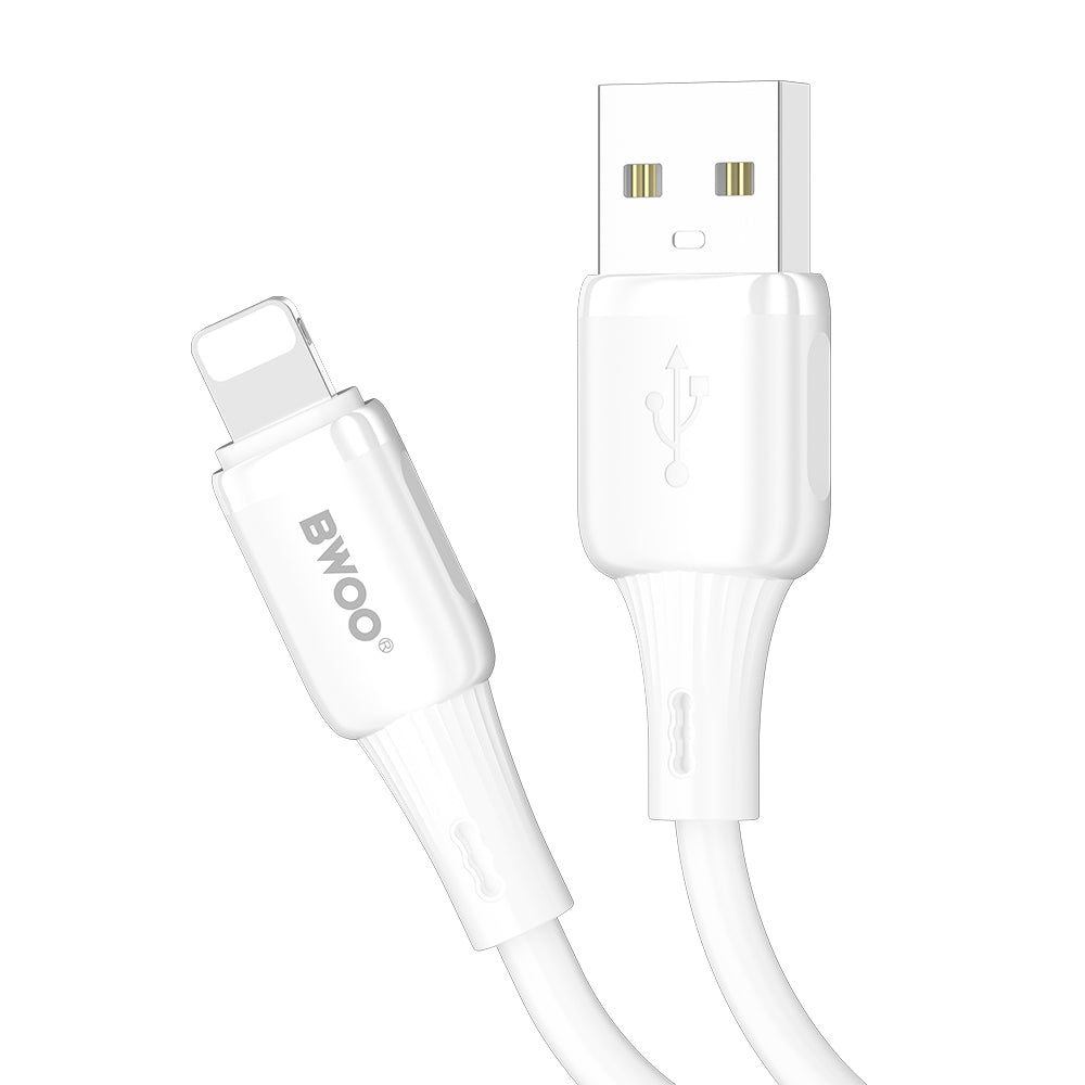 Kabl za prenos podataka i punjenje USB-A - Lightning BWOO X329L, 15W, 1m, Bela