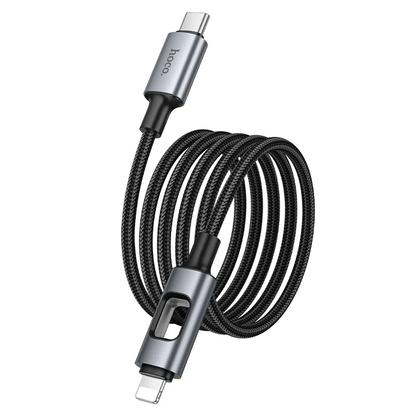USB-C - Lightning HOCO U144 Led kabl za prenos podataka i punjenje, 27W, 1.2m, Crni