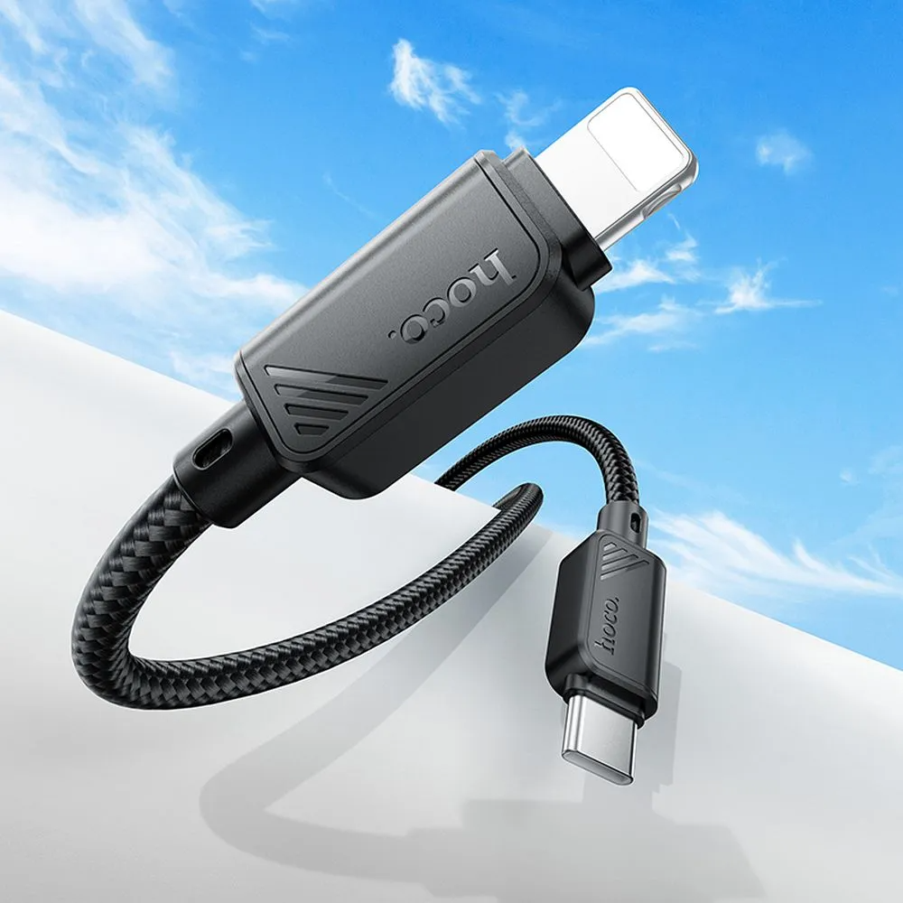 Kabl za prenos podataka i punjenje USB-C - Lightning HOCO X113, 27W, 1m, Crni