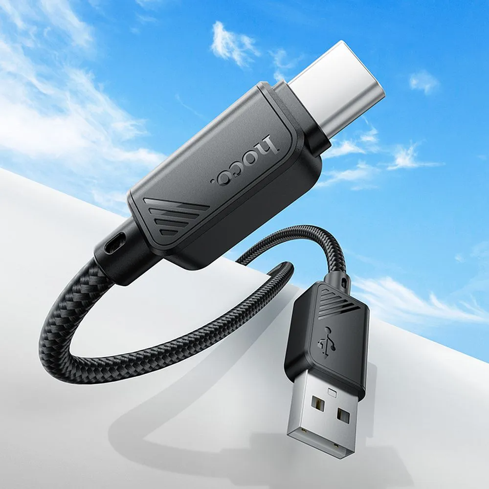 Kabl za prenos podataka i punjenje USB-A - USB-C HOCO X113, 18W, 1m, Crni