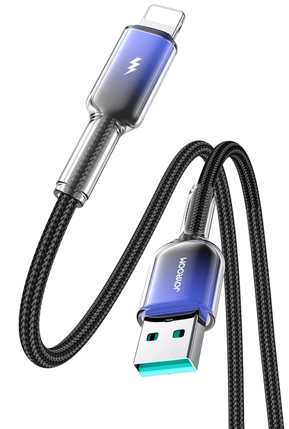 Kabl za prenos podataka i punjenje USB-A - Lightning Joyroom S-A42, 18W, 1.2m, Crna